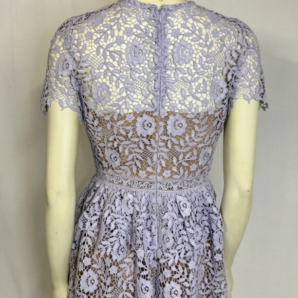 self-portrait lavender lace dress NWT size 6 - Picture 4 of 10